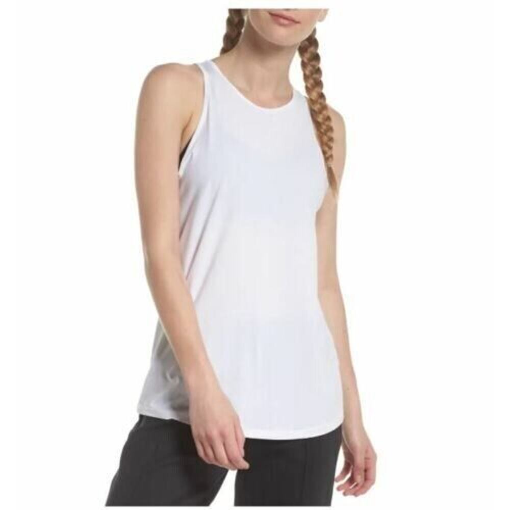 Zella Women's Strength Sleeveless Racerback Tank in White‎ XX-Small MSRP $45